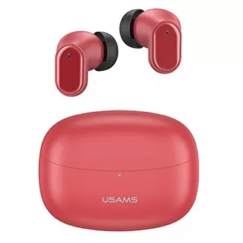 Kabellose TWS-Ohrhörer usams BH-Serie BHUBH03 Bluetooth 5.1, rot — In-Ear, Ladecase