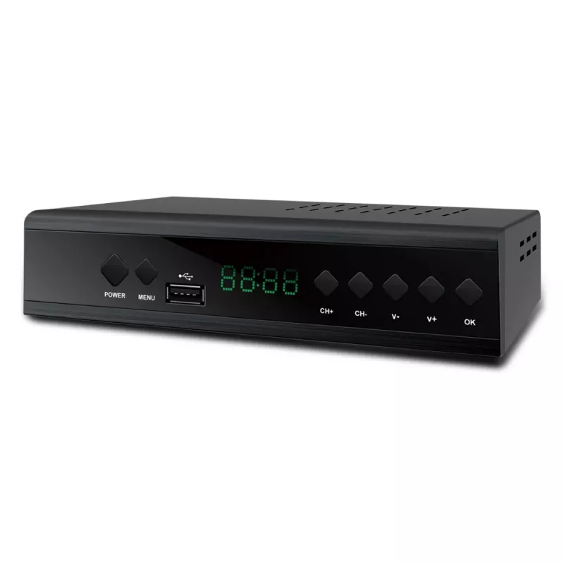 Extralink Home Tuner DVB-T2 Digital-TV-Decoder H.265 HEVC FULL HD USB HDMI + Fernbedienung