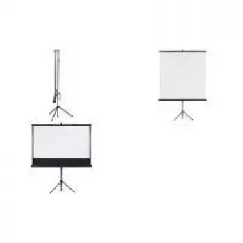 Projektionsleinwand Franken X-tra!Line LWST215, Format 1:1, Bild 1500×1500 mm, tragbare Stativleinwand