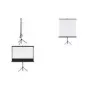 Projektionsleinwand Franken X-tra!Line LWST215, Format 1:1, Bild 1500×1500 mm, tragbare Stativleinwand