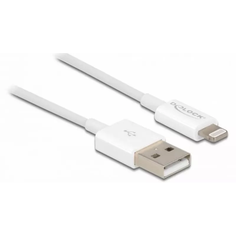 USB-Daten- und Ladekabel DeLOCK 83000 für iPhone iPad iPod weiß 1 m