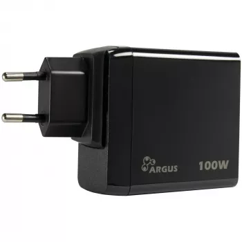 PD-Ladegerät INTER-TECH PD-3100 100W USB-C Schwarz schnelles Netzteil