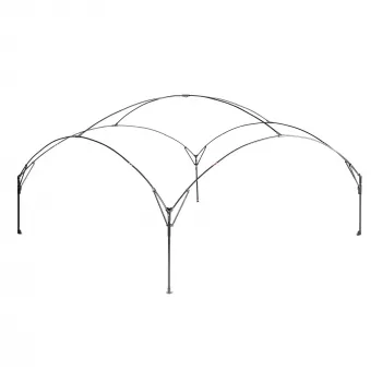 FastPitch Event Shelter XL, Pavillon Silber/Dunkelblau, 4,5 x 4,5 Meter