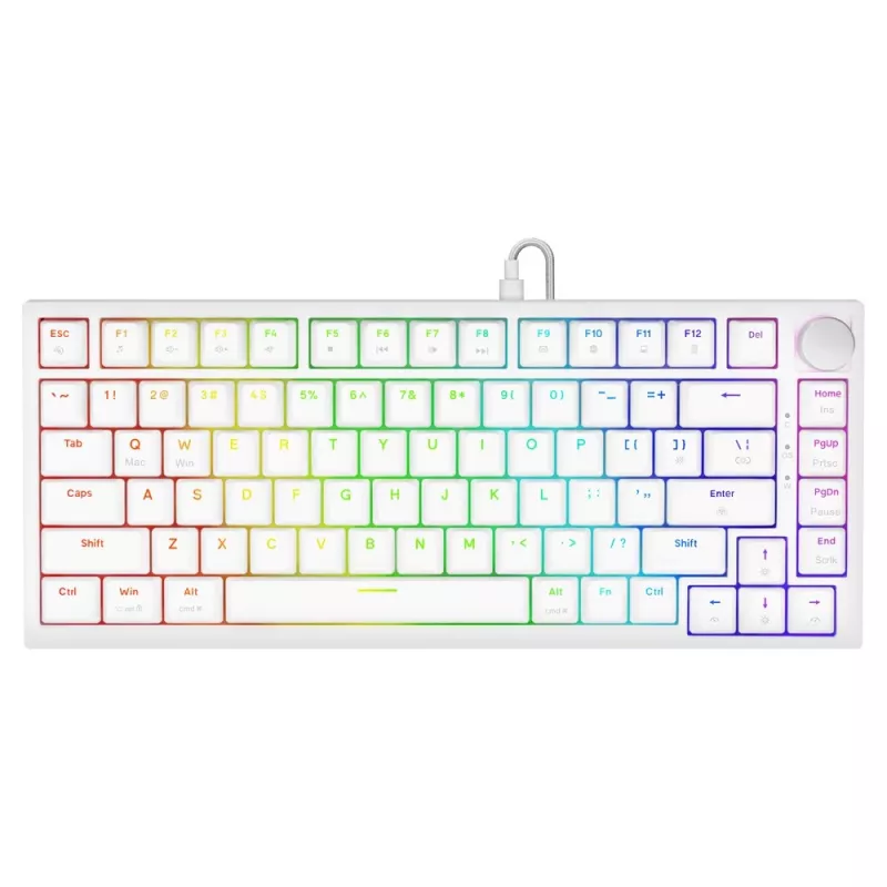 Savio ASTRAL WHITE JADE Tastatur Gaming USB QWERTY US International
