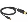 USB-Kabel DeLOCK 83675 USB 3.2 Gen 2 1m USB C USB B Schwarz