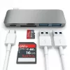 Satechi ST-TCUPM Type-C USB 3.0 3-in-1 Kombi-Hub