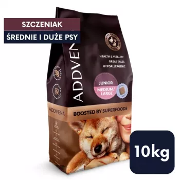 ADDVENA Boosted by superfoods Junior Medium/Large Beef - Trockenfutter - 10kg