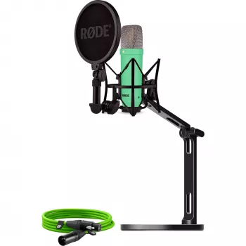 NT1 Signature +XLR-Kabel+Desktop-Studio-Arm, Mikrofon Hellgrün, Bundle
