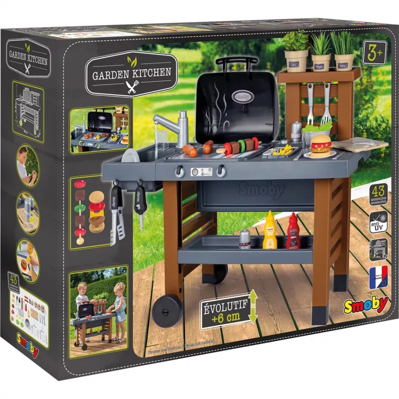 Garten Kitchen, Spielküche grau/braun