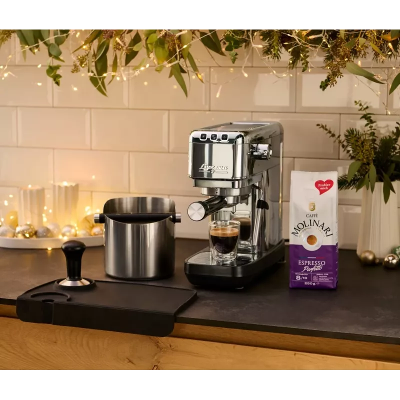 Druck-Kaffeemaschine Lapressa Edelstahl