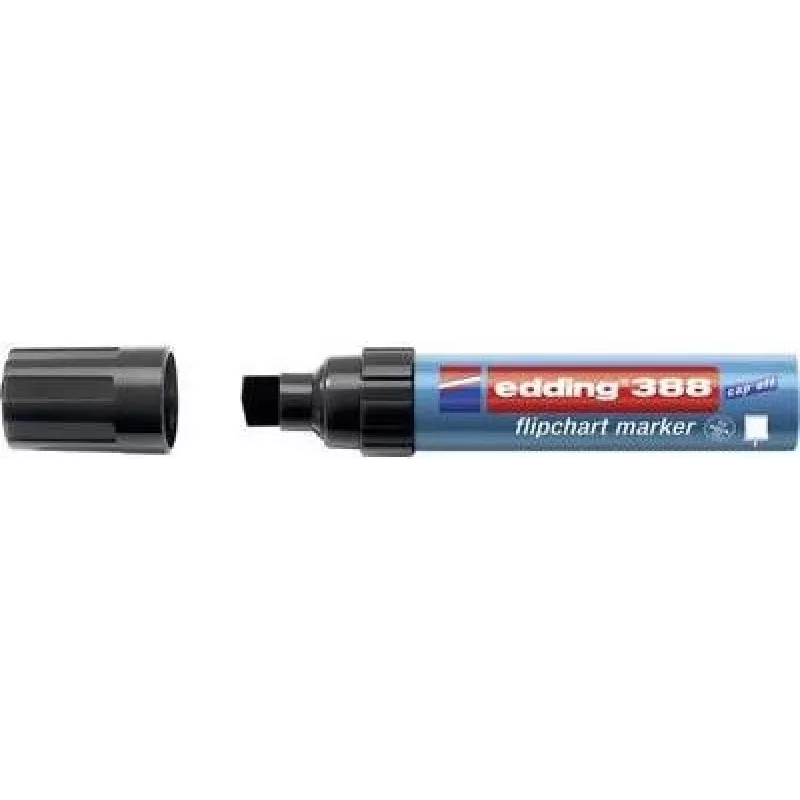 Flipchart-Marker Edding 388 schwarz, Spitze 4–12 mm, Permanenttinte