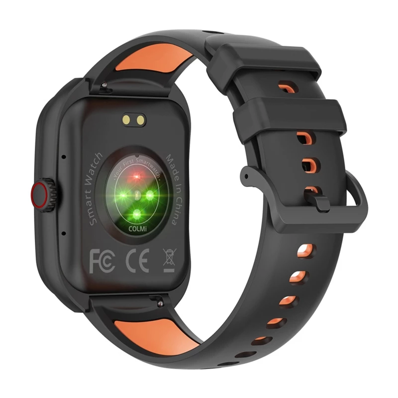 Smartwatch Colmi P86 Schwarz mit Herzfrequenzmesser, wasserdicht