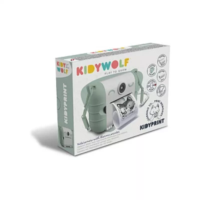 Kinder-Digitalkamera KIDYWOLF Kidyprint Grün Weiß