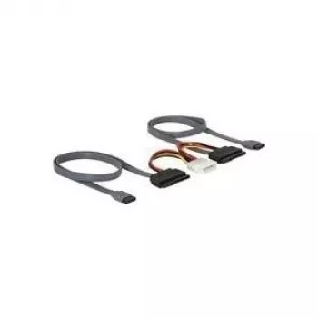 SATA All-in-One-Kabel DeLOCK 84239 für 2x HDD 0,5 m