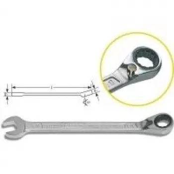 Hazet Maul-Ringschlüssel 606 SW 24mm L.333,1mm umschaltbar, Ring 15° abgewinkelt
