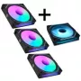 LIAN LI UNI FAN SL-INF 120 ARGB Reverse Blade 4-Pack - Schwarz