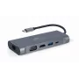 Gembird A-CM-COMBO7-01 Notebook-Dock/Port-Replikator USB 3.2 Gen 1 (3.1 Gen 1) Typ-A Grau