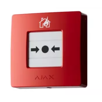 Handfeuermelder Ajax 60815 Rot — Feueralarm-Druckknopfmelder, Aufputzmontage