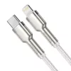 USB-C auf Lightning Kabel Baseus Cafule 1 m, 20 W, Zinkgehäuse, weiß