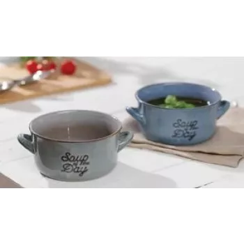 Suppentasse Ritzenhoff & Breker TASTY GRAU 570 ml Steinzeug spülmaschinenfest