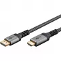 Goobay 65269 Video-Kabel-Adapter 2 m DisplayPort HDMI Grau (65269)