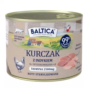 BALTICA regional flavours Huhn mit Pute - Nassfutter für Katzen - 185 g