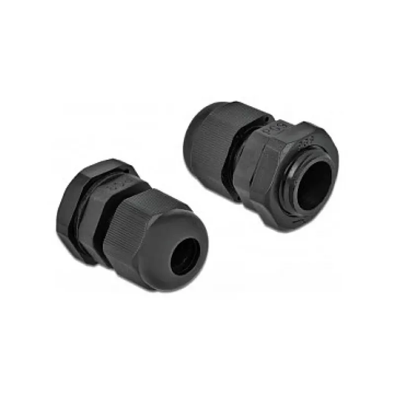 Kabelverschraubung DeLOCK 60194 Schwarz Kunststoff 10 Stück