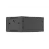 Wandmontage 19-Zoll-Rackschrank LANBERG 4U 600x450 mm schwarz mit Metalltür