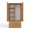 Topeshop SZAFA MALWA ART bedroom wardrobe/closet 5 shelves 2 Tür(s) Eiche