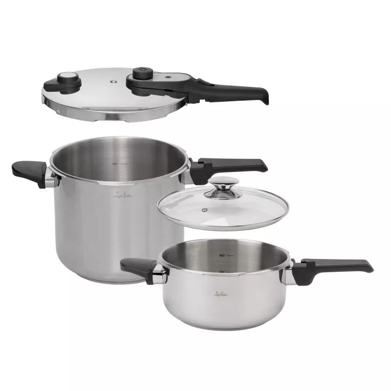 Kochtopf-Set Jata HOLL2547 — Edelstahl-Topf- und Pfannen-Set (Modell HOLL2547)