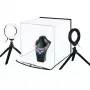 Fotobox mit Ringlicht-Kit, 30x30x30 cm