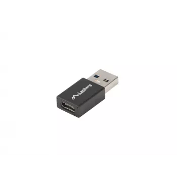 Lanberg AD-UC-UA-01 Kabel-Interface/Gender-Adapter USB 3.0 Typ A auf USB 3.0 Typ C Schwarz (AD-UC-UA-01)