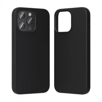 Schutzhülle aus Silikon Vention KUFB0-40 für iPhone 15 Pro Max — schwarze Soft-Touch-Hülle