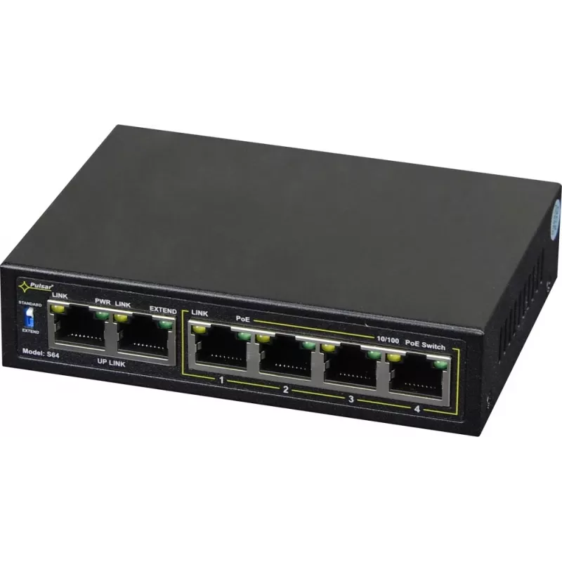 Netzwerk-Switch PULSAR Switch POE Pulsar S64 4 Ports 2 Uplink