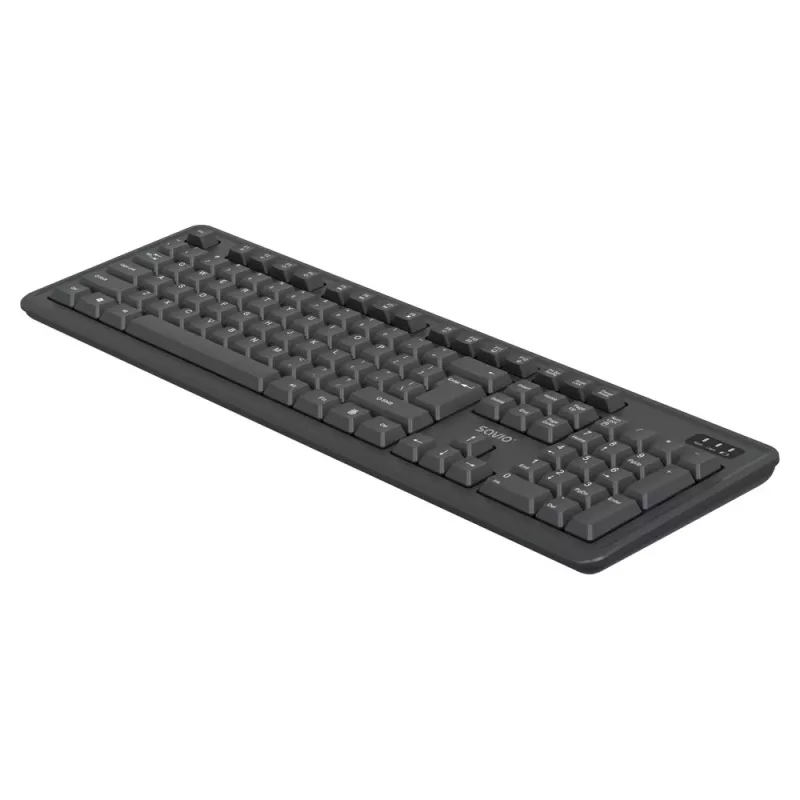 Savio KB-03 Tastatur Maus inklusive Home/Office USB QWERTY US Englisch Schwarz