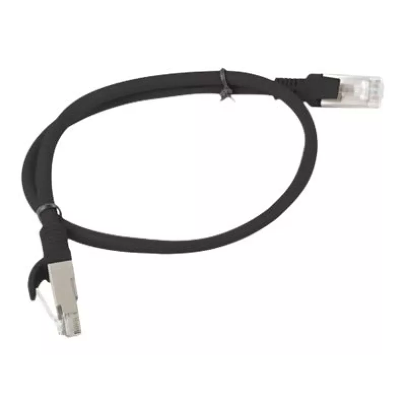 LANBERG PCU6-10CC-0050-BK Patchkabel RJ45 Kat. 6 UTP 0,5 m schwarz