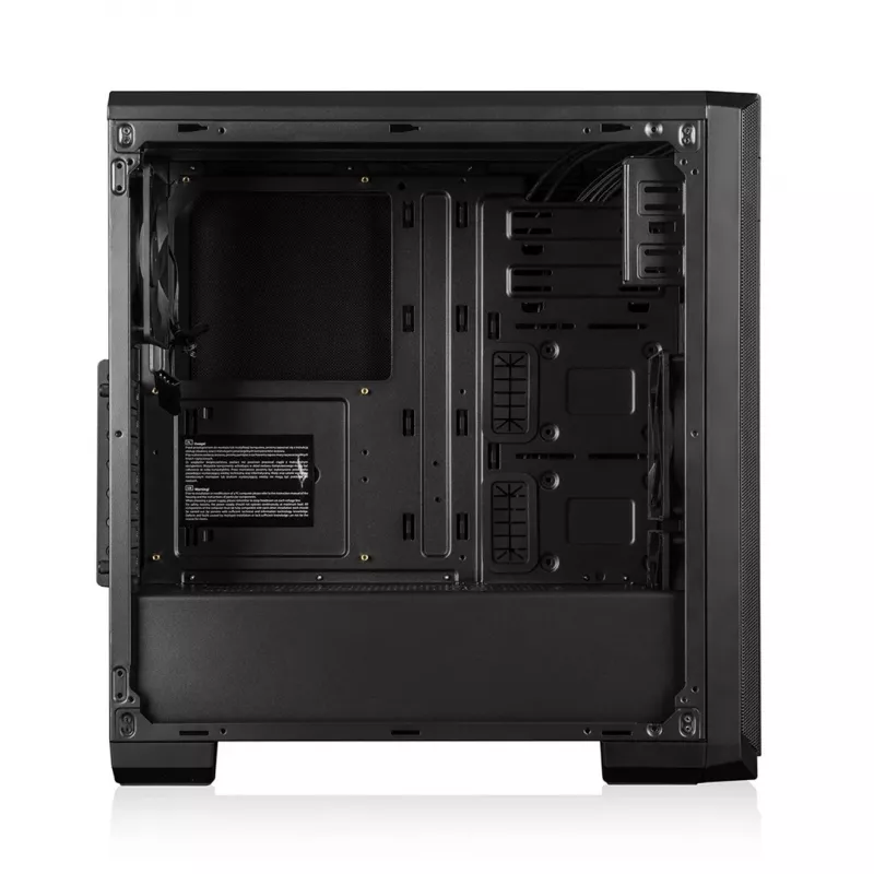 PC-Gehäuse MODECOM Oberon Pro Midi Tower — schwarz, unterstützt ATX/microATX/ITX, 7 Erweiterungsslots, bis zu 395 mm GPU, 5 HDD/3 SSD-Schächte