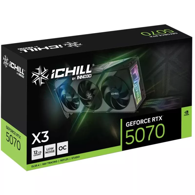 Grafikkarte Inno3D GeForce RTX 5070 Ti 16 GB GDDR7, PCIe 5.0, 256-Bit, 334 mm, 3xDP/1xHDMI