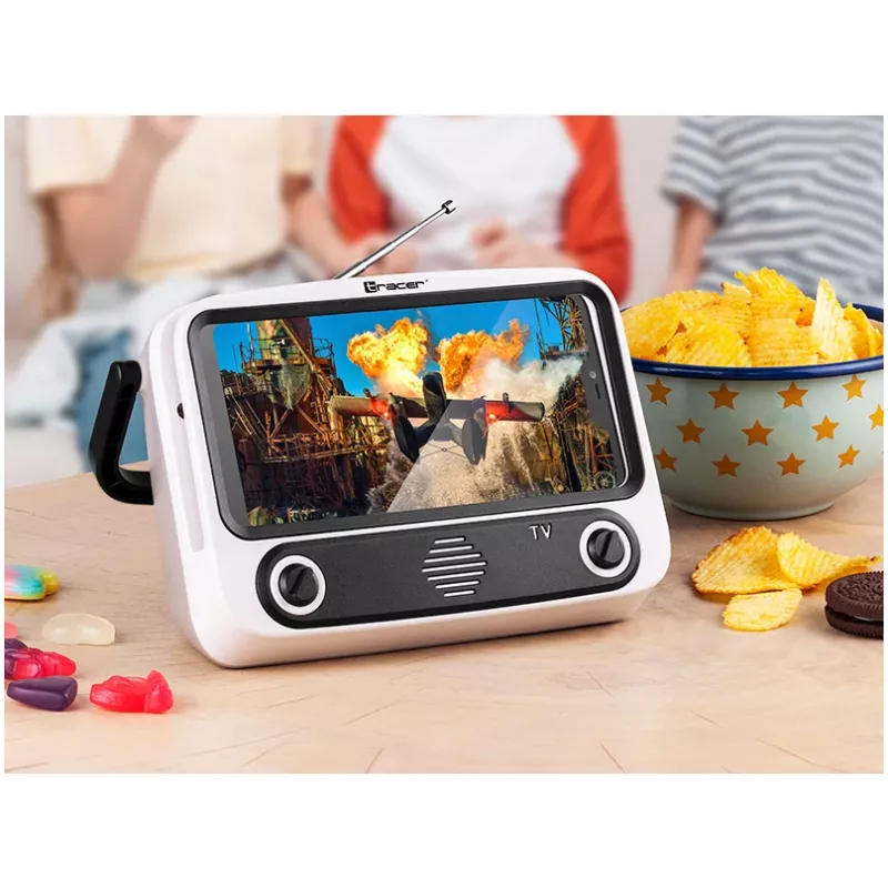 Mobiler Ständer TRACER T-MLX48046 mit Bluetooth-Lautsprecher, verstellbare Telefon-/Tablet-Halterung