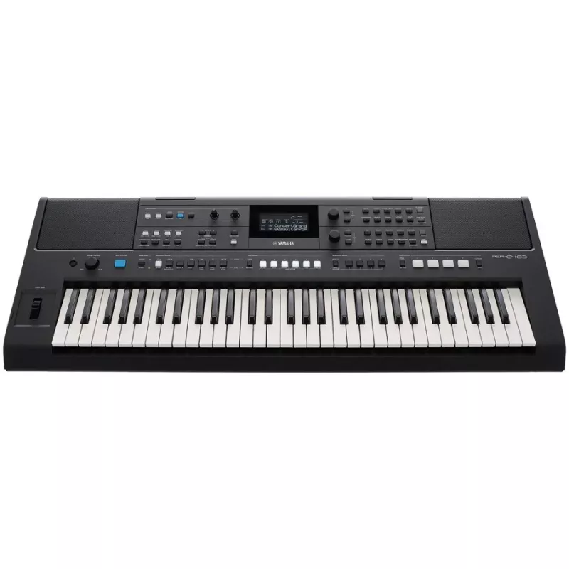 Tastatur YAMAHA PSR-E483 — 61-Tasten tragbares Arranger-Tastatur mit Anschlagdynamik und USB-MIDI