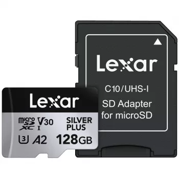 Flash-Speicher Lexar 128 GB UHS-I MicroSDXC Professional SILVER PLUS