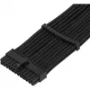 SilverStone PP07E - Stromverlängerungskabel - ATX, 24-polig (W) zu ATX, 24-polig (M) - 30 cm - Schwarz