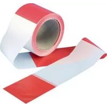 Absperrband KWB 951810, Markierungsband für Sicherheit und Abgrenzung, Rolle 100 m