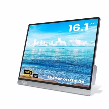 Tragbarer LCD-Monitor EKLEER Co., Ltd. EK16FCG 16 Zoll, USB Type-C, mit Reisetasche
