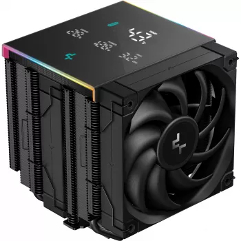 CPU-Kühler DeepCool AK620 Digital PRO — 120-mm-Lüfter, 1750 U/min, 25 dB, 12 V, geeignet für LGA1700/AM5, schwarz