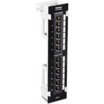 TRENDnet TC-P12C6V - Patch Panel - geeignet für Wandmontage - CAT 6 - UTP - RJ-45 X 12