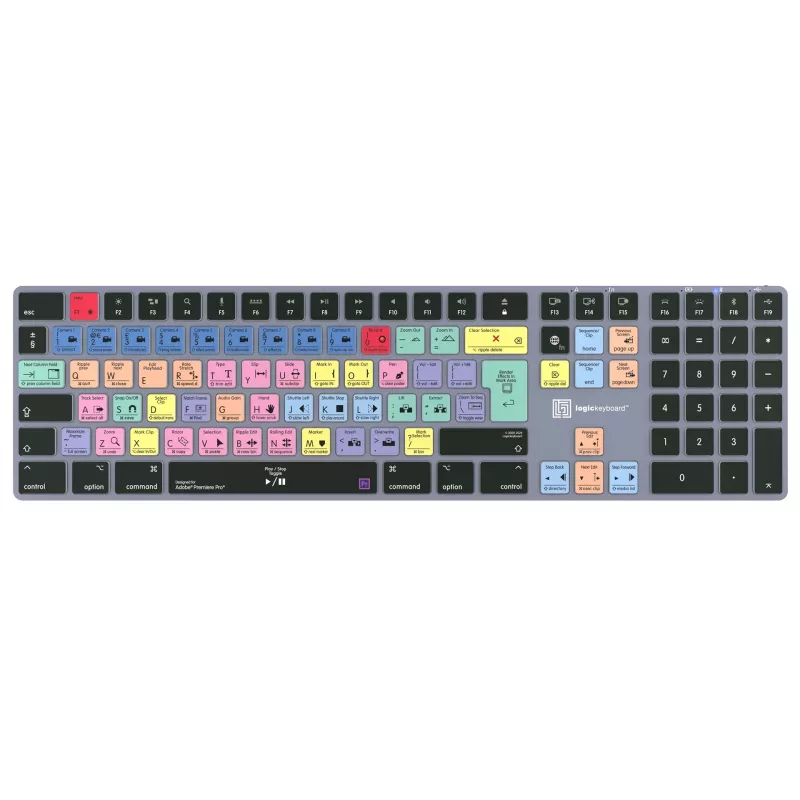 Logickeyboard LKB-PPROCC-TM-UK Tastatur Büro Bluetooth QWERTY Englisch Full-size