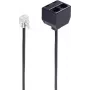 Telefonkabel ShiverPeaks BS71231 0,1 m Schwarz
