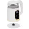 Wasserkocher Adler AD 1305WG — 1,7 l, 2200 W, Glas/Kunststoff, Weiß/Gold/Transparent