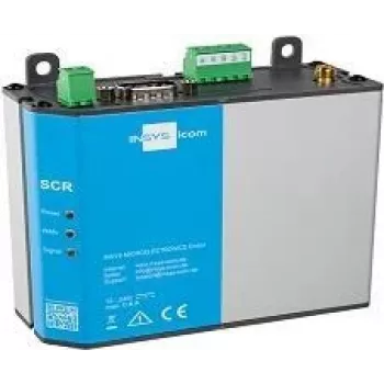 4G Router INSYS icom SCR-L300 — DIN-Schienen-/Wandmontage, SMA-Antenne, BGP/OSPF/RIP, 10/100 Mbit/s LAN